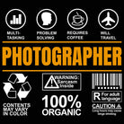 Photographer Sarcastic Humour - Mens 123t Funny T-Shirt Tshirts
