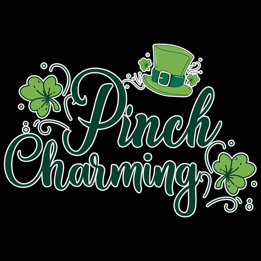 Pinch Charming Irish St Patricks Day Ireland - Mens 123t Funny T-Shirt Tshirts