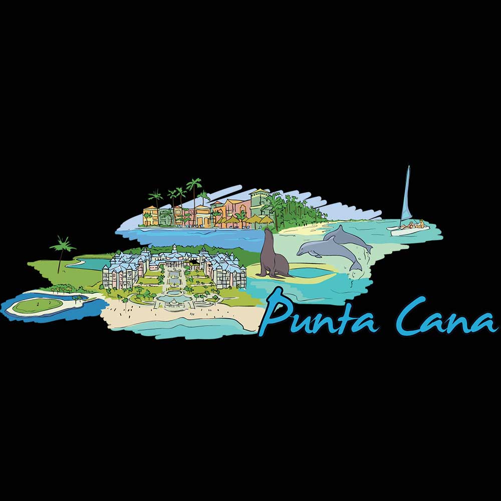 Punta Cana Dominican Republic Country Flag Destination - Mens 123t Funny T-Shirt Tshirts