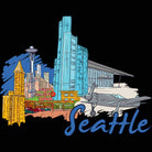 Seattle Washington State Usa Country Flag Destination - Mens 123t Funny T-Shirt Tshirts