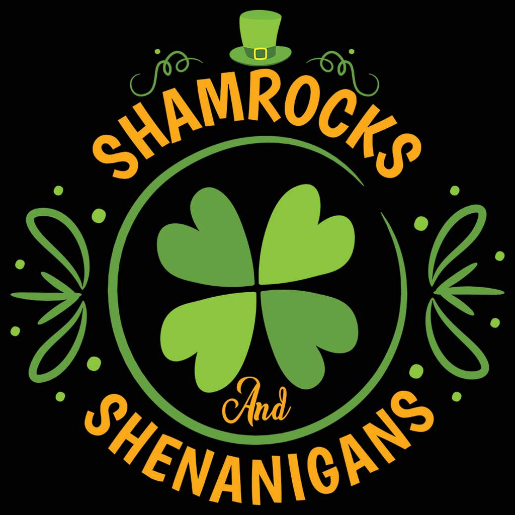 Shamrocks And Shenanigans Irish St Patricks Day Ireland - Mens 123t Funny T-Shirt Tshirts