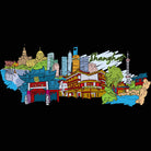 Shanghai China Country Flag Destination - Mens 123t Funny T-Shirt Tshirts