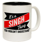 123t New It's A Singh Thing You Wouldn't Understand Funny Mug, 123t Mugs