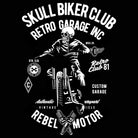 Skull Biker Club Motorbike Motorcycle - Mens 123t Funny T-Shirt Tshirts