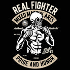 Skull Fighter Mixed Martial Arts - Mens 123t Funny T-Shirt Tshirts