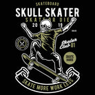 Skull Skater Skateboard - Mens 123t Funny T-Shirt Tshirts