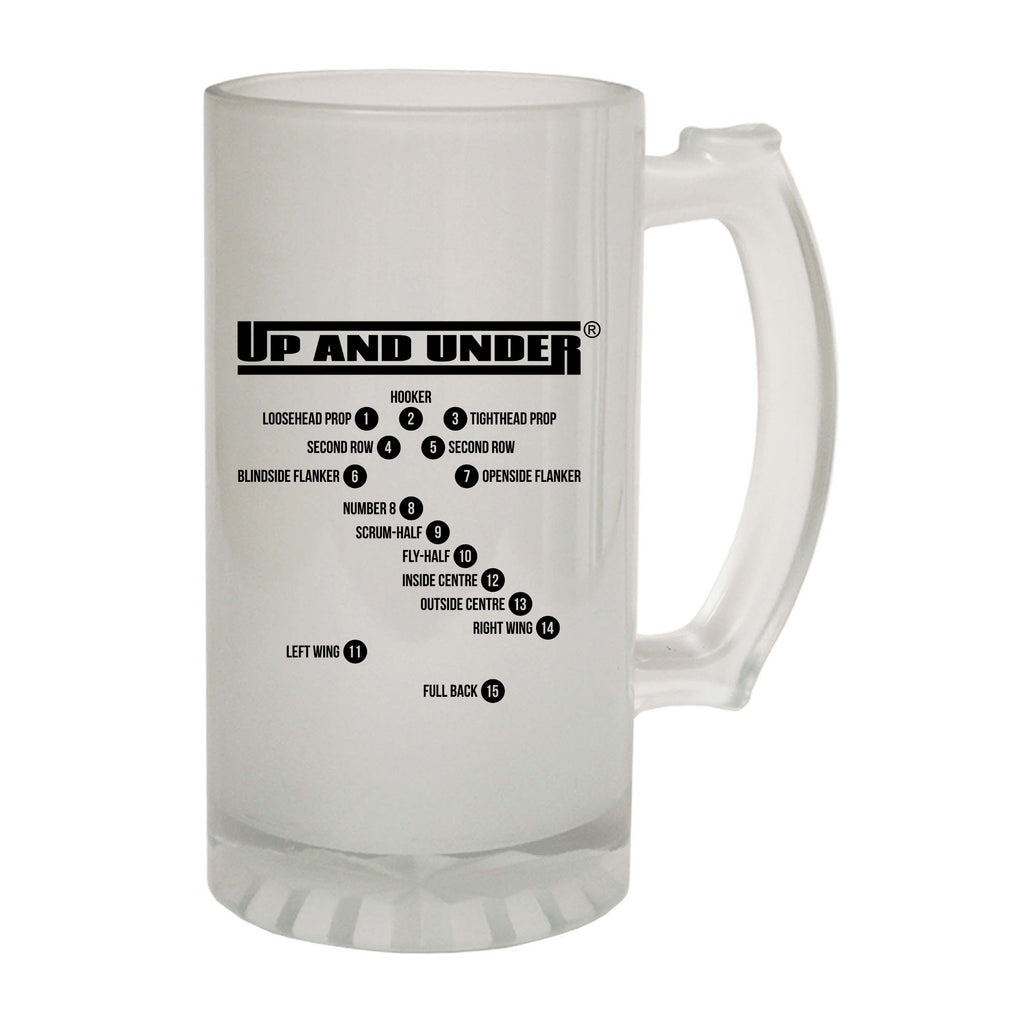Uau Rugby Positions - Funny Beer Stein