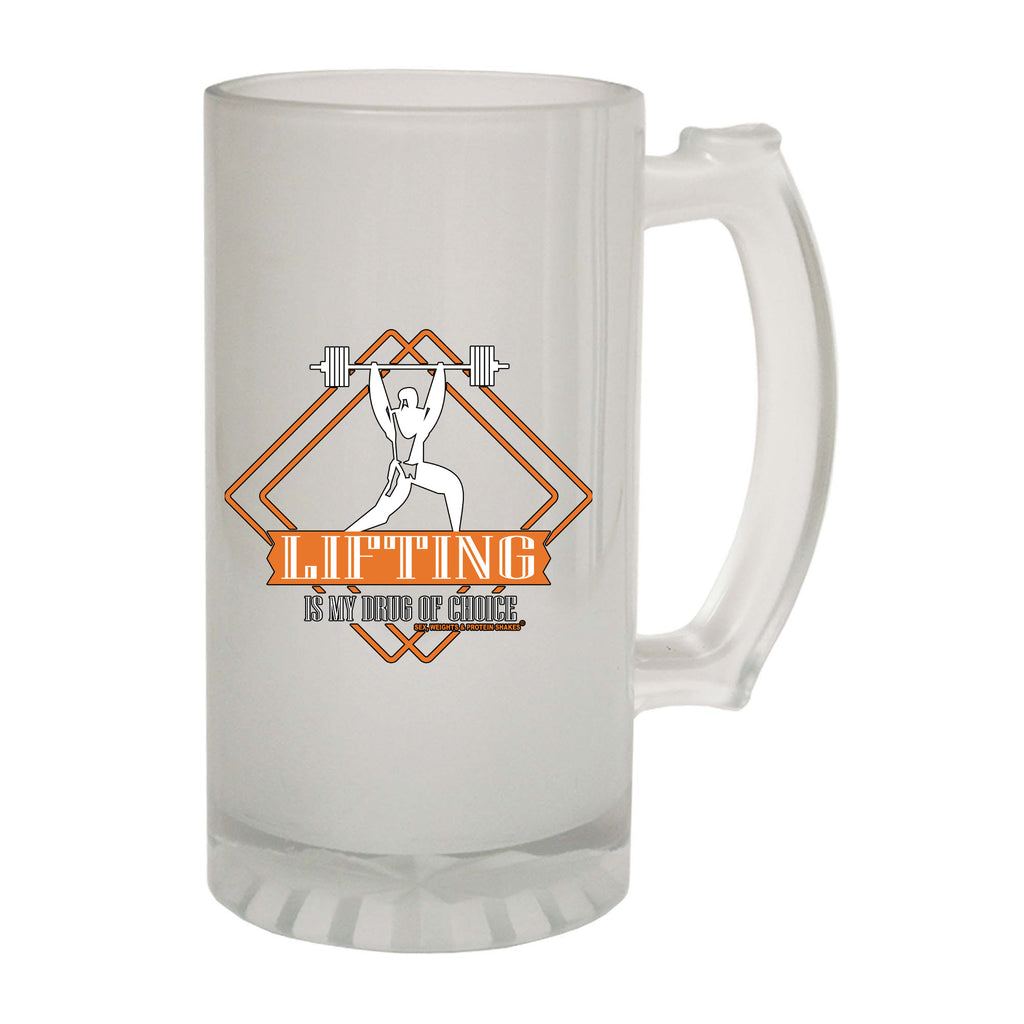 Swps Drug Of Choice Lifting - Funny Beer Stein