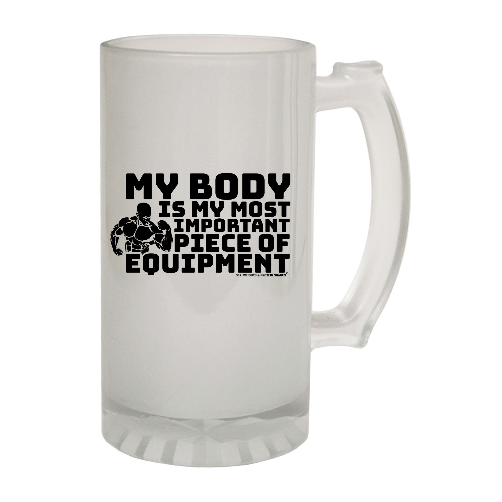 Swps My Body Is My Most Important Piece Of Equipmen - Funny Beer Stein