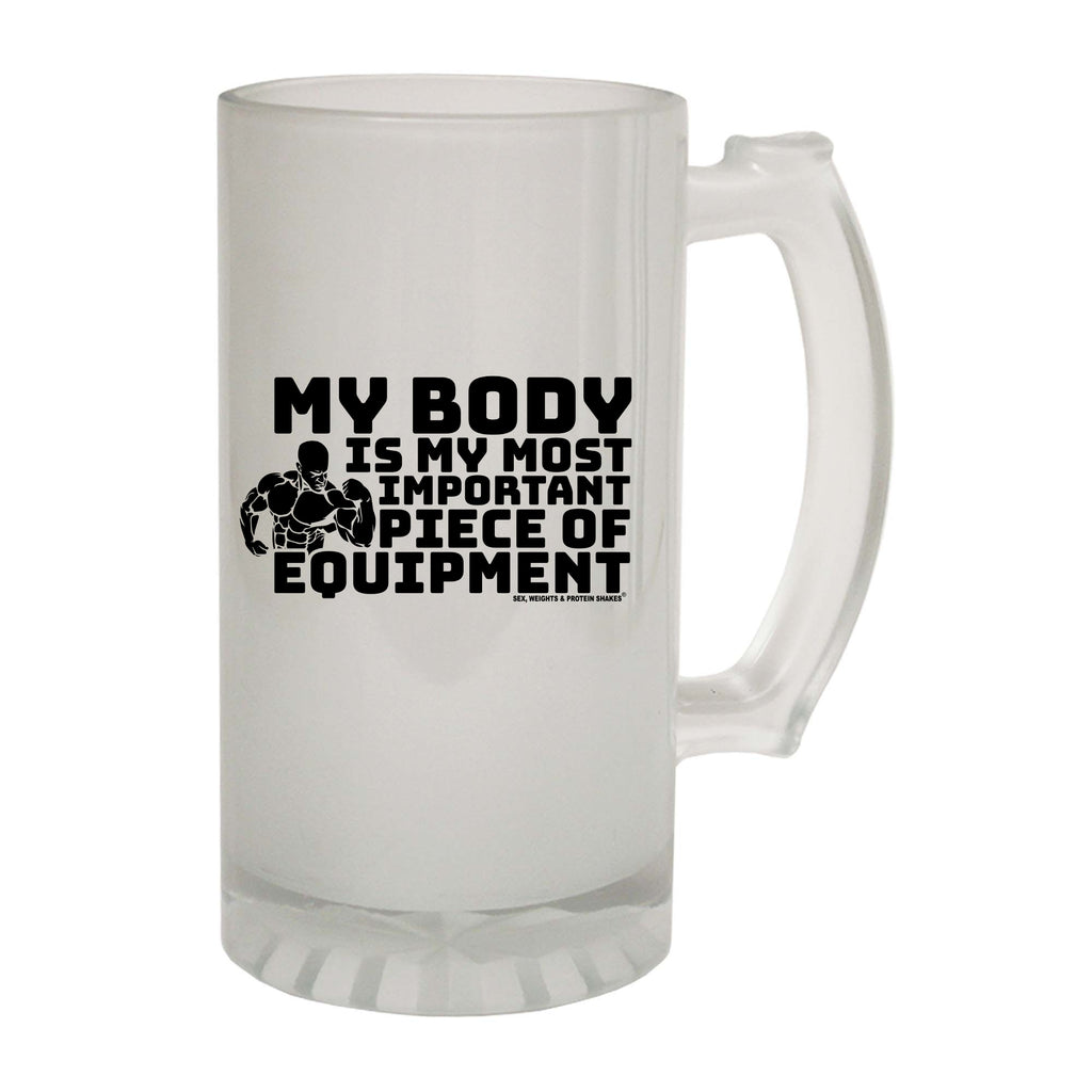 Swps My Body Is My Most Important Piece Of Equipmen - Funny Beer Stein