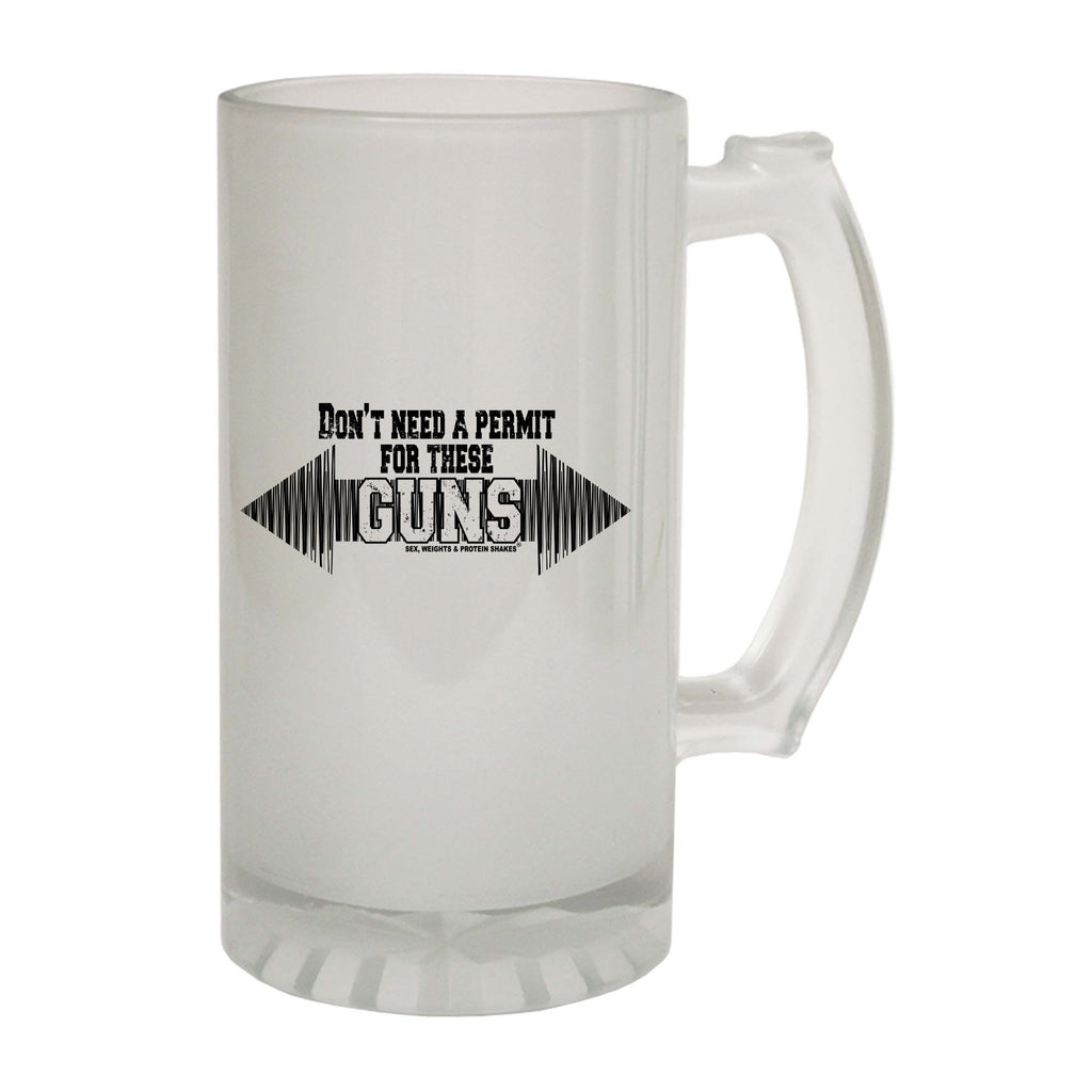 Swps Dont Need A Permit For These Guns - Funny Beer Stein