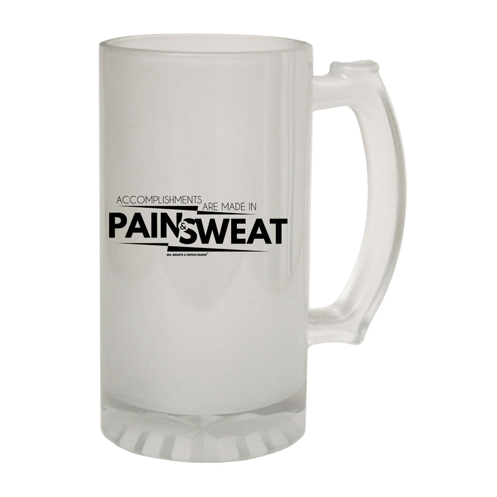 Swps Accomplishments Pain And Sweat - Funny Beer Stein