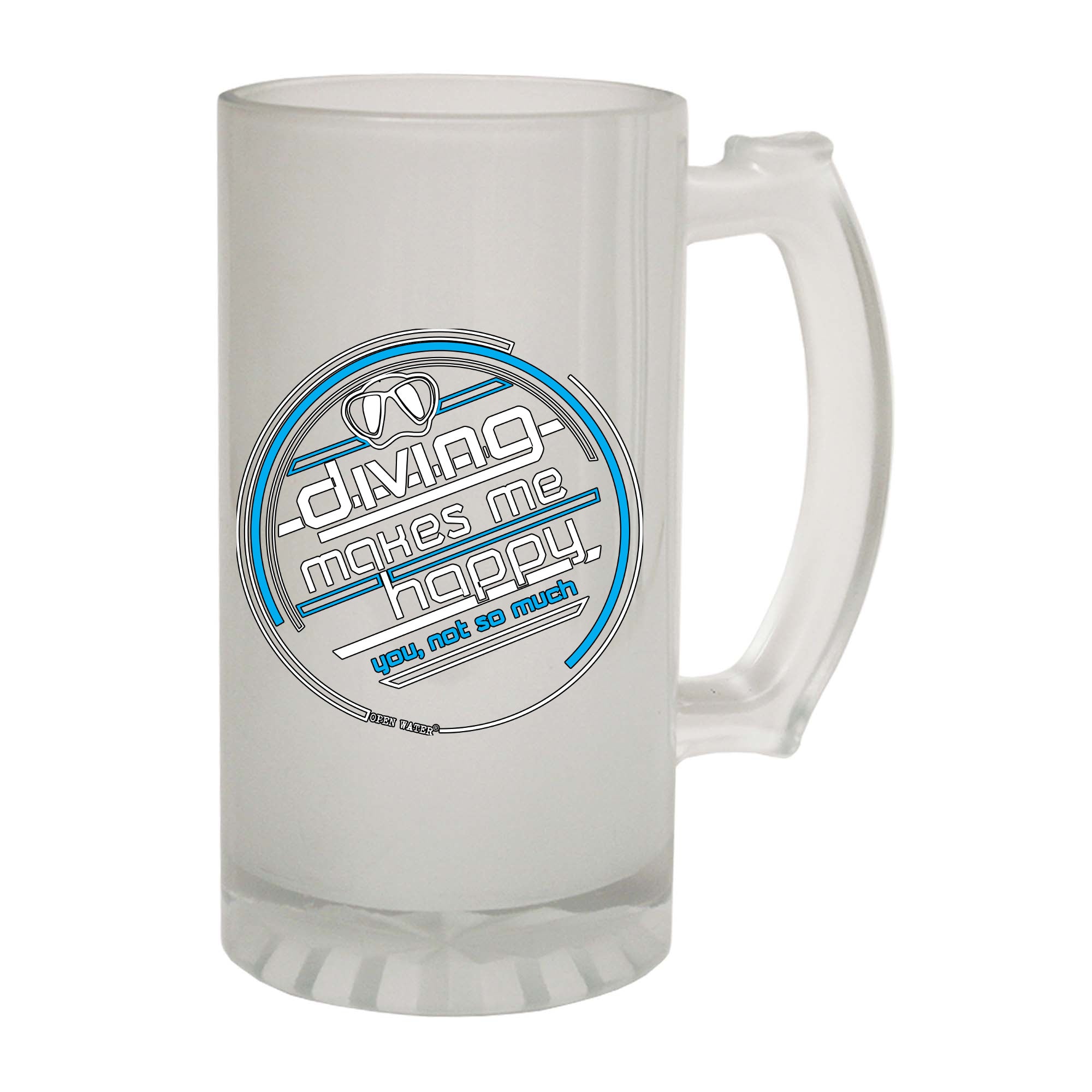 Ow Diving Makes Me Happy - Funny Beer Stein