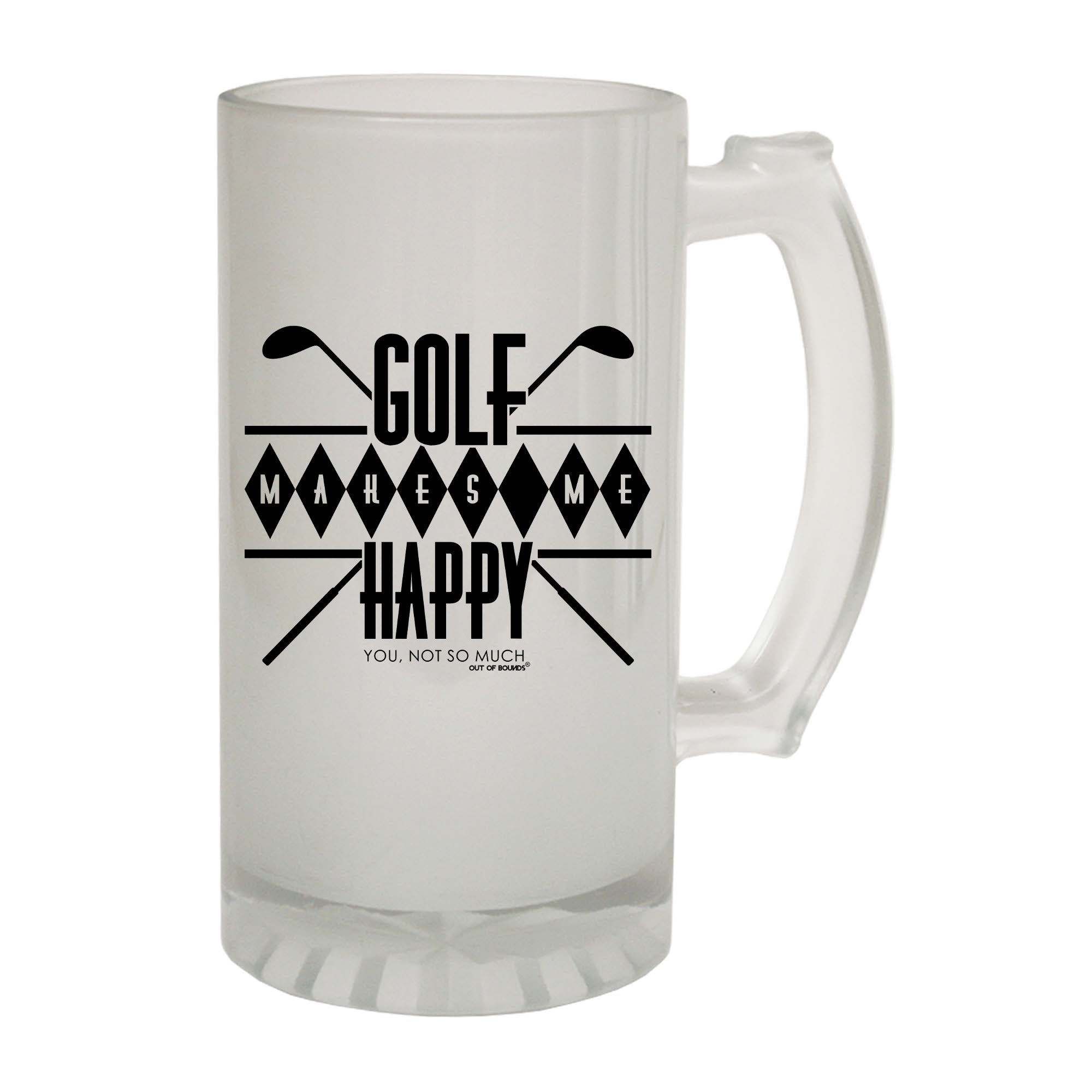 Oob Golf Makes Me Happy - Funny Beer Stein