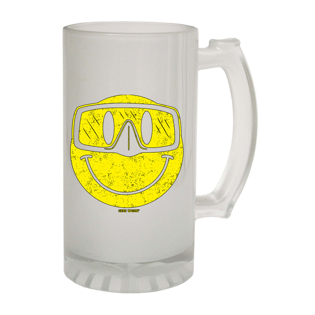 Ow Smiling Goggles Diver - Funny Beer Stein