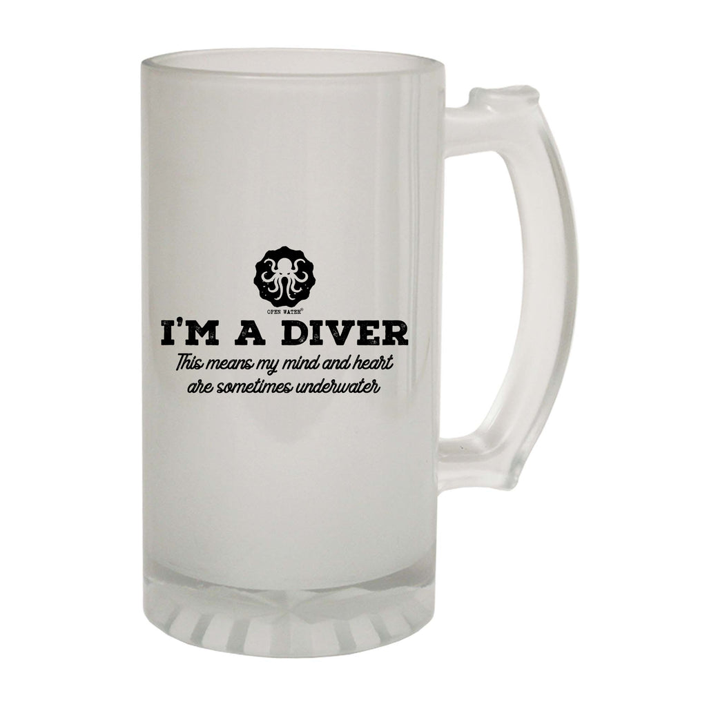 Ow Im A Diver Underwater - Funny Beer Stein