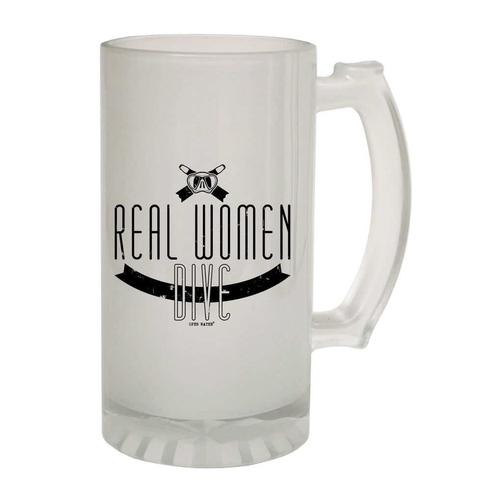 Ow Real Women Dive - Funny Beer Stein