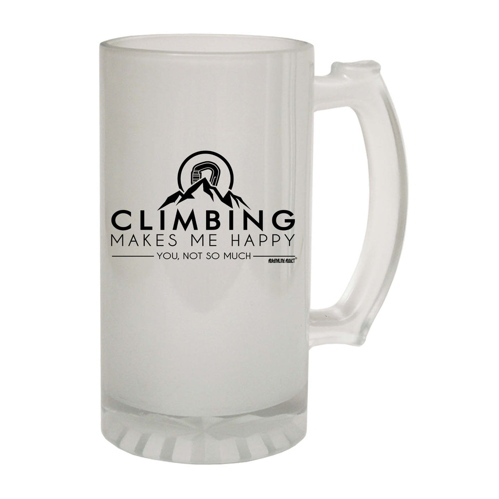 Aa Climbing Makes Me Happy - Funny Beer Stein
