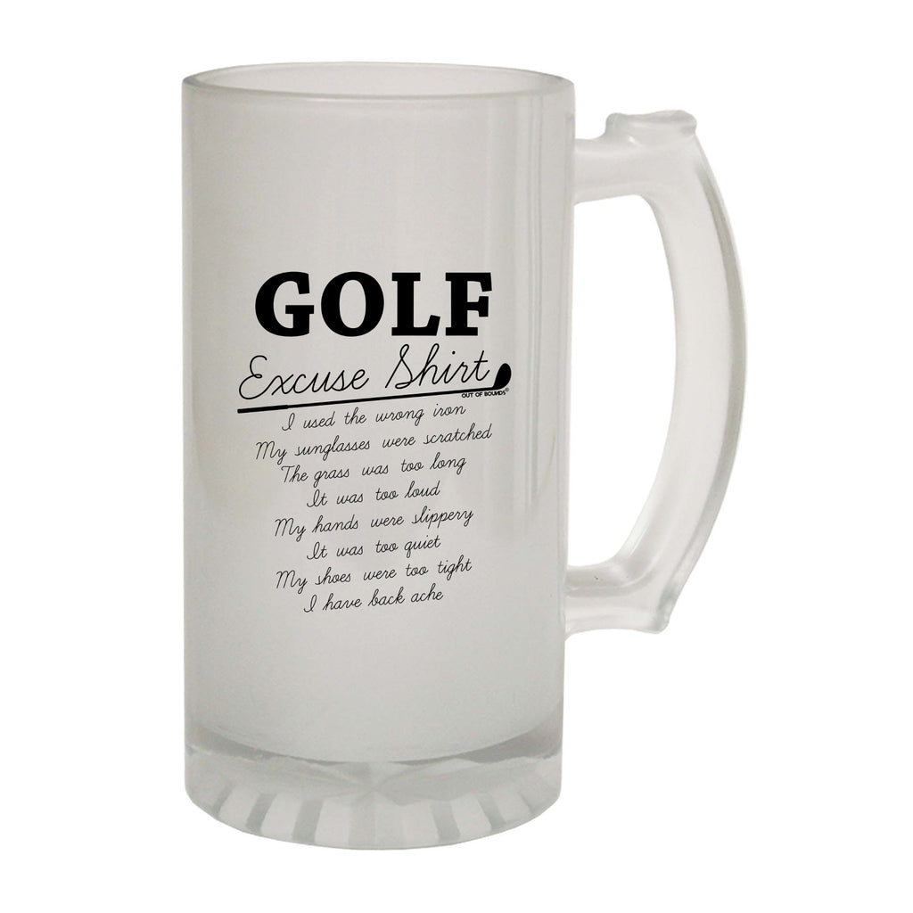 Oob Golf Excuse Shirt - Funny Beer Stein