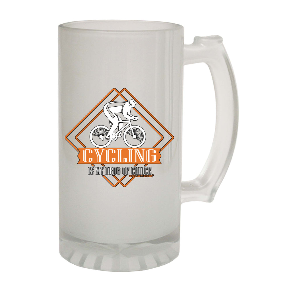 Rltw Cycling Is My Drug Of Choice - Funny Beer Stein