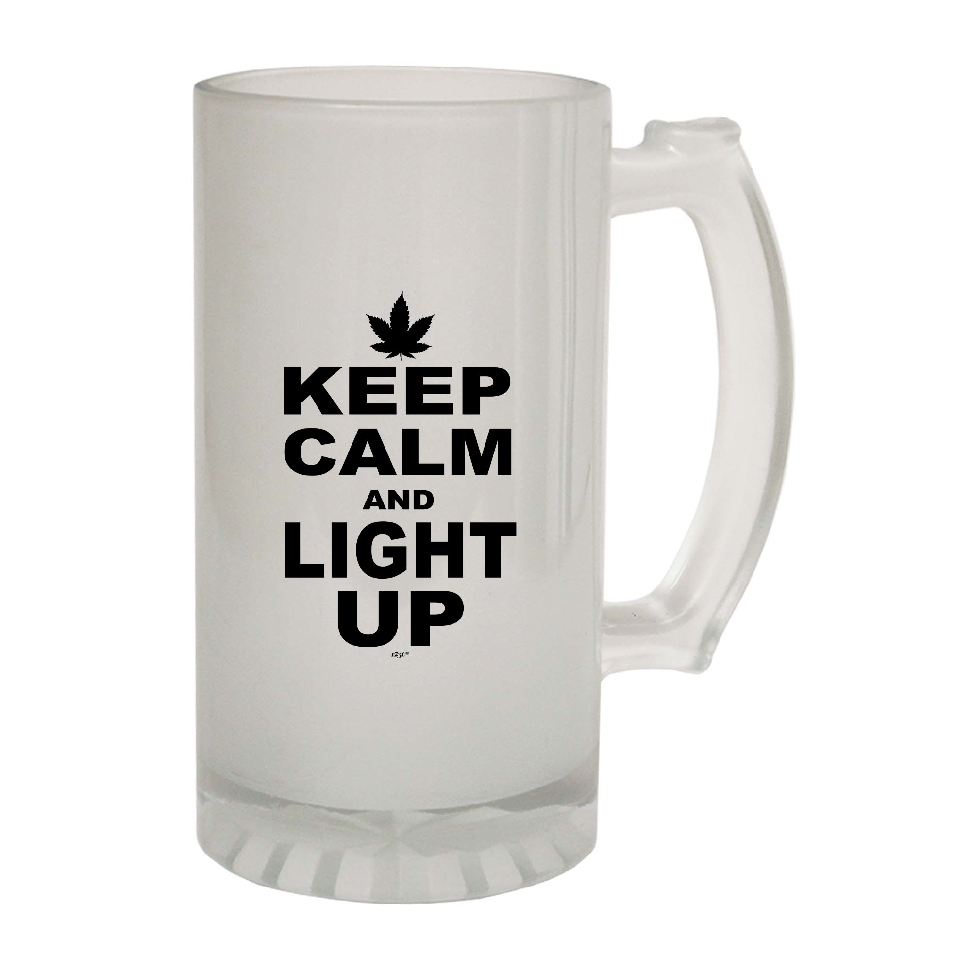 Keep Calm And Light Up - Funny Beer Stein