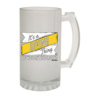 Ow Its A Diving Thing - Funny Beer Stein