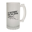 Ow Caution Do Not Bend - Funny Beer Stein