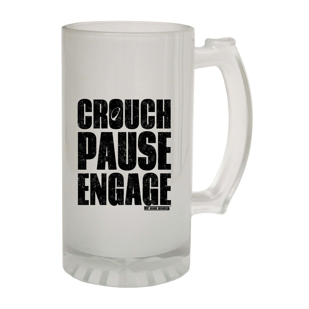 Uau Crouch Pause Engage - Funny Beer Stein
