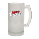Pb I Love Running Stencil - Funny Beer Stein