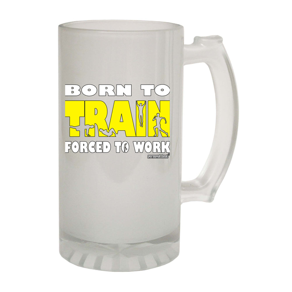 Pb Born To Train - Funny Beer Stein
