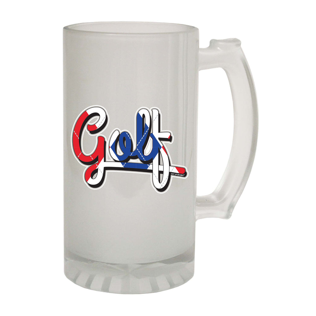 Oob Red White Blue Golf - Funny Beer Stein