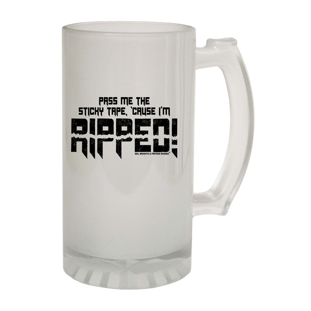 Swps Pass Me The Sticky Tape Cause Im Ripped - Funny Beer Stein