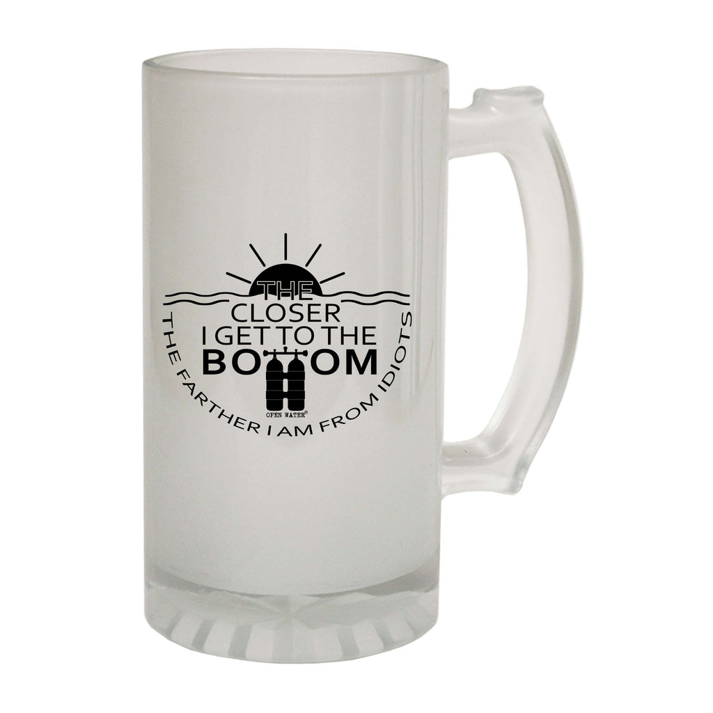 Ow The Closer I Get To The Bottom - Funny Beer Stein