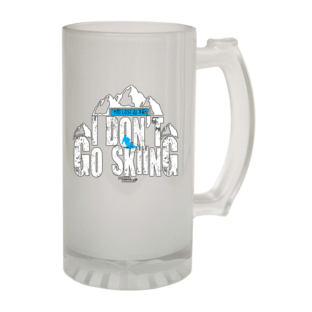 Pm You Lost Me At I Dont Go Skiing - Funny Beer Stein
