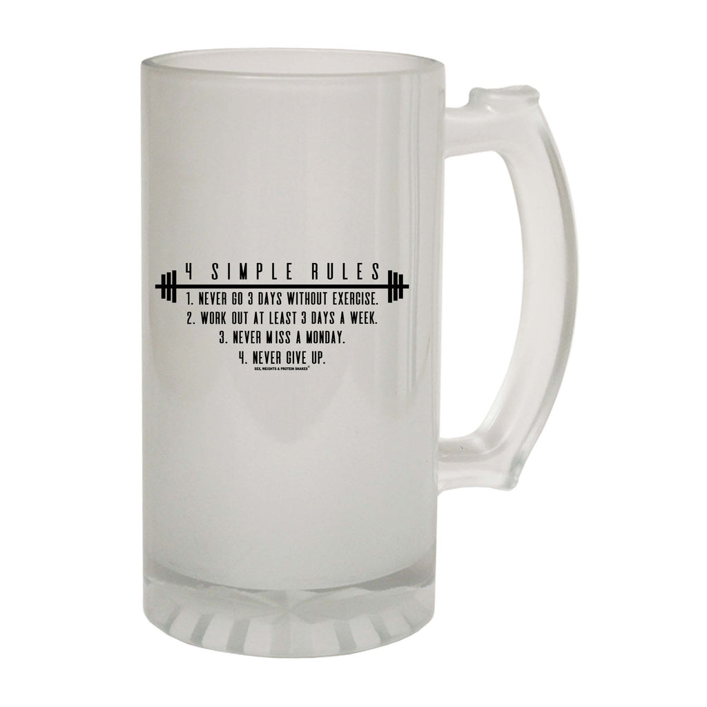 Swps Four Simple Rules - Funny Beer Stein