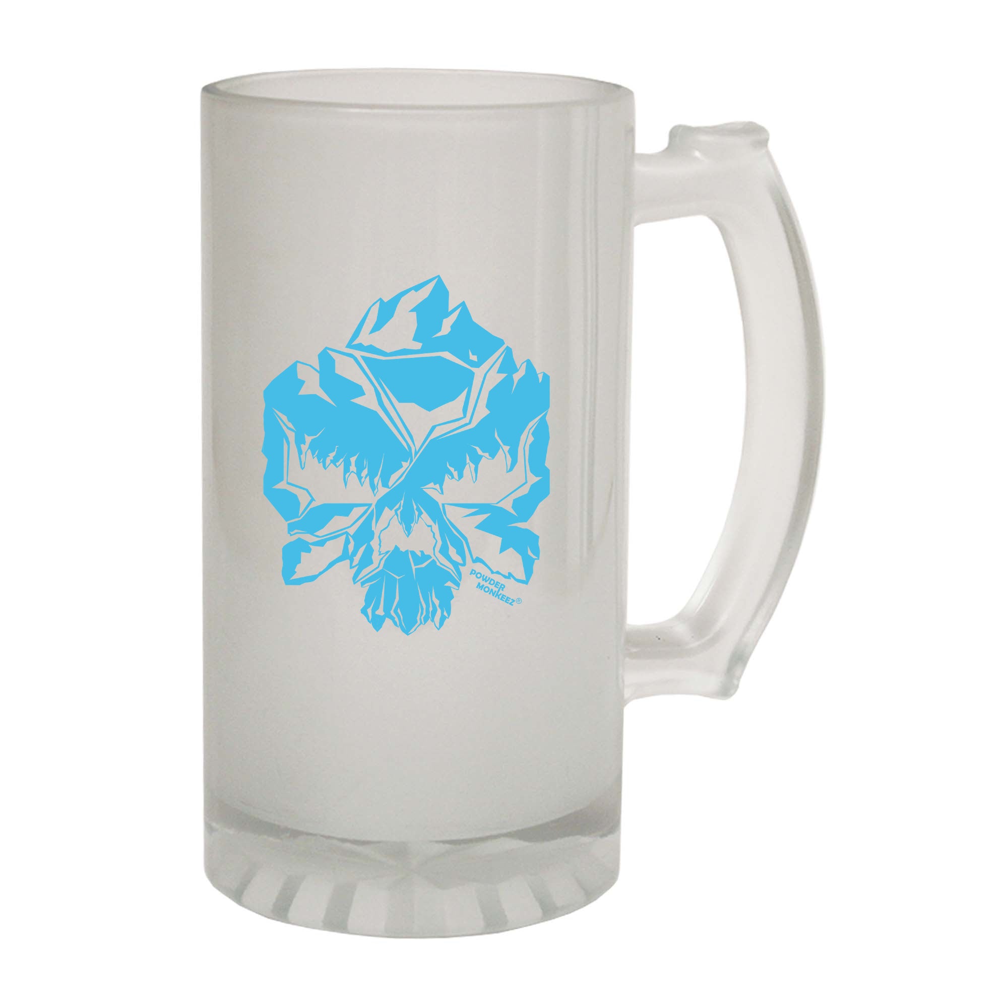 Pm Skull Mountain Blue - Funny Beer Stein