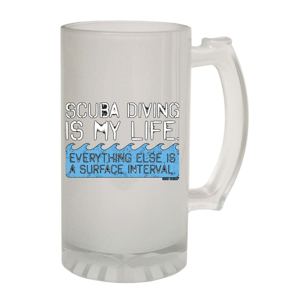 Ow Scuba Diving Is My Life - Funny Beer Stein
