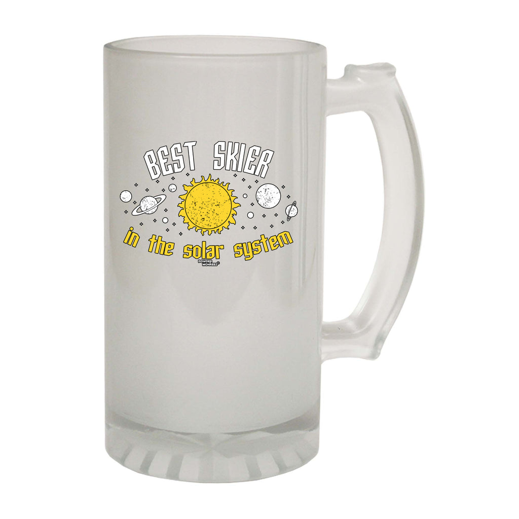 Pm Best Skier In The Solar System - Funny Beer Stein