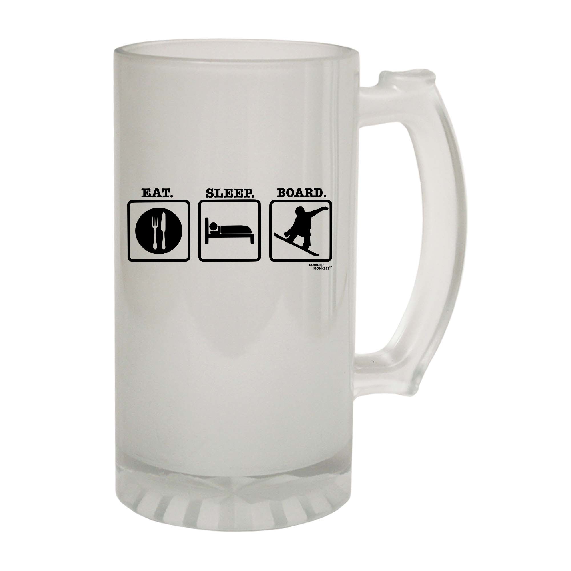 Pm Eat Sleep Board - Funny Beer Stein