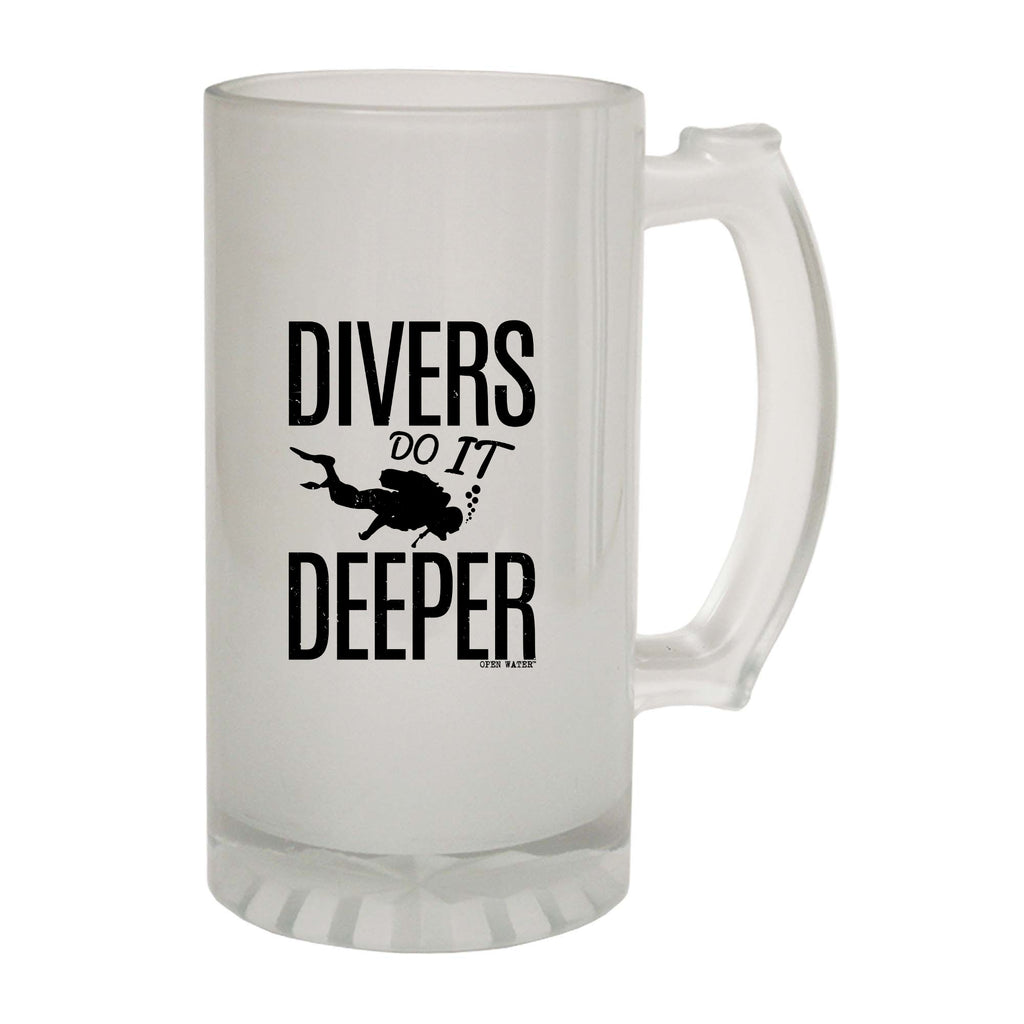 Ow Divers Do It Deeper - Funny Beer Stein
