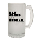 Pb Eat Sleep Run Repeat - Funny Beer Stein
