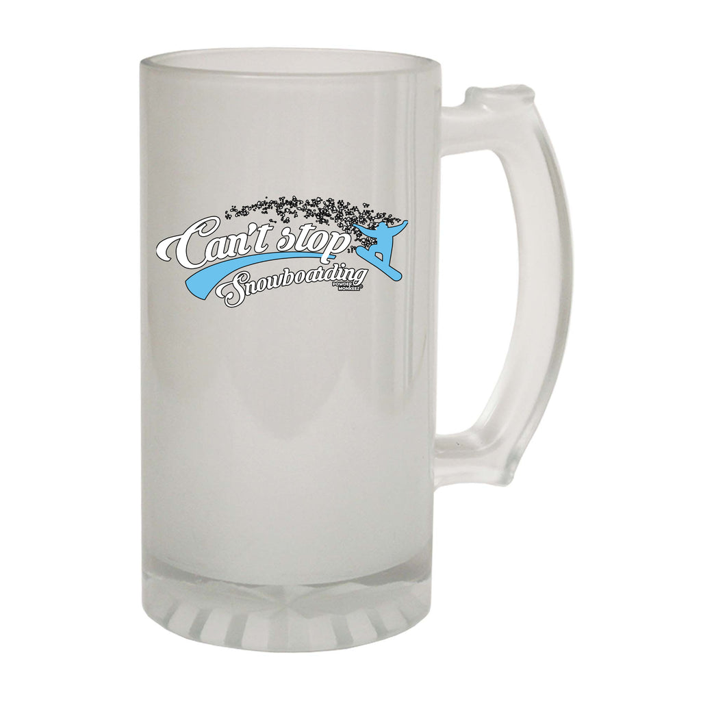 Pm Cant Stop Snowboarding - Funny Beer Stein