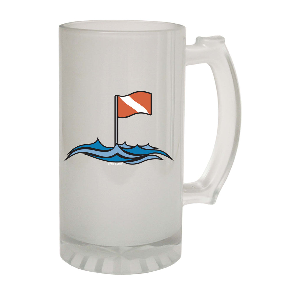 Ow Diving Flag Waves - Funny Beer Stein