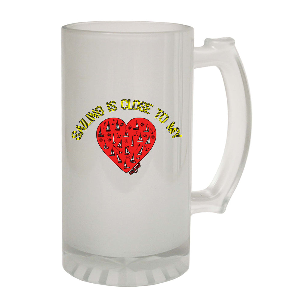 Ob Sailing Is Close To My Heart - Funny Beer Stein