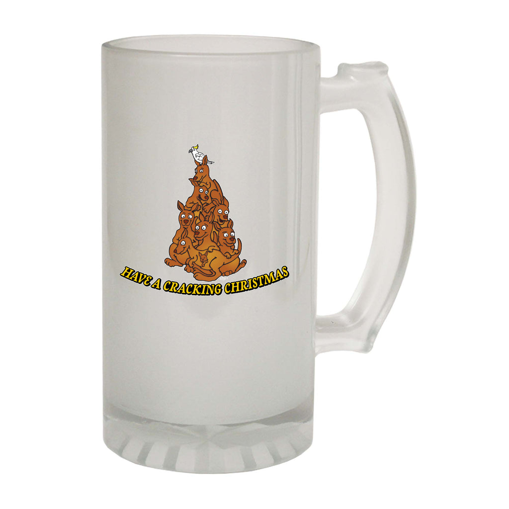 Have A Cracking Christmas Kangaroo - Funny Beer Stein