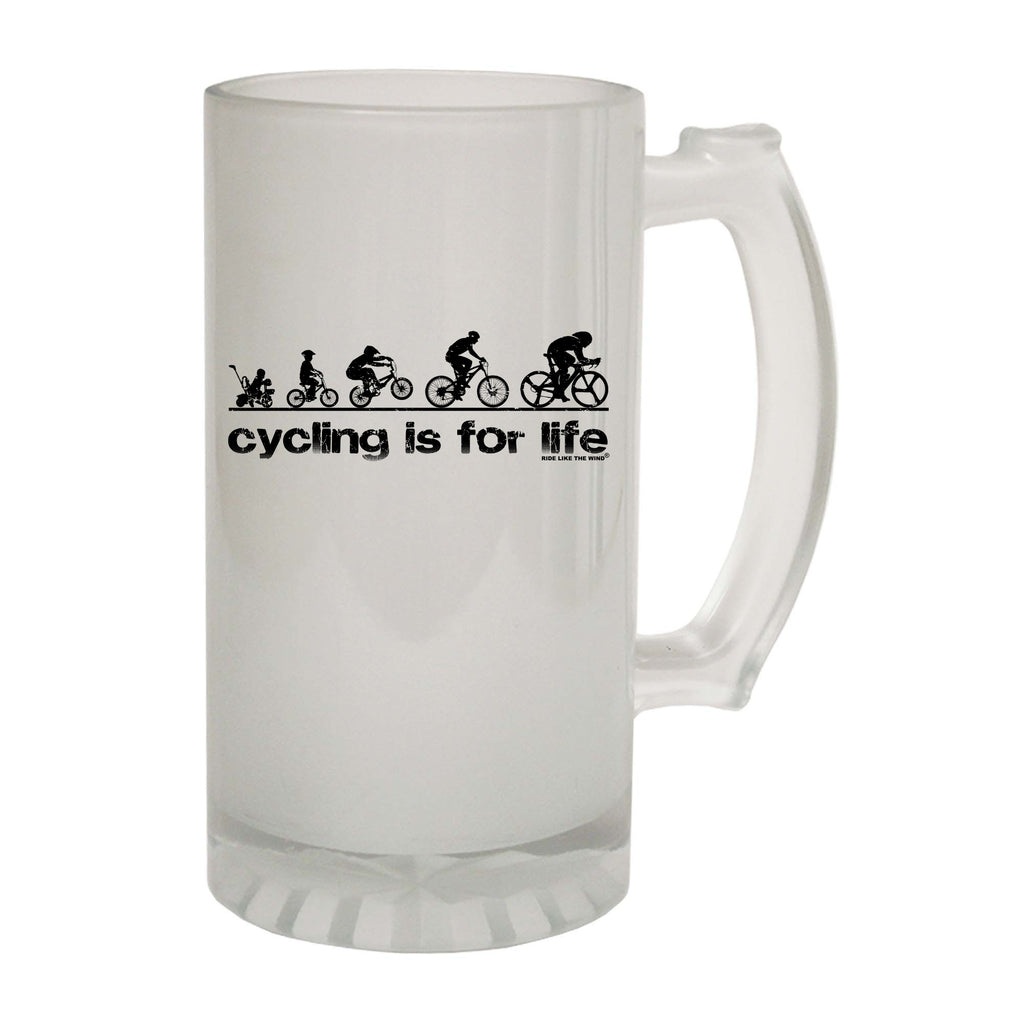 Rltw Cycling Is For Life - Funny Beer Stein