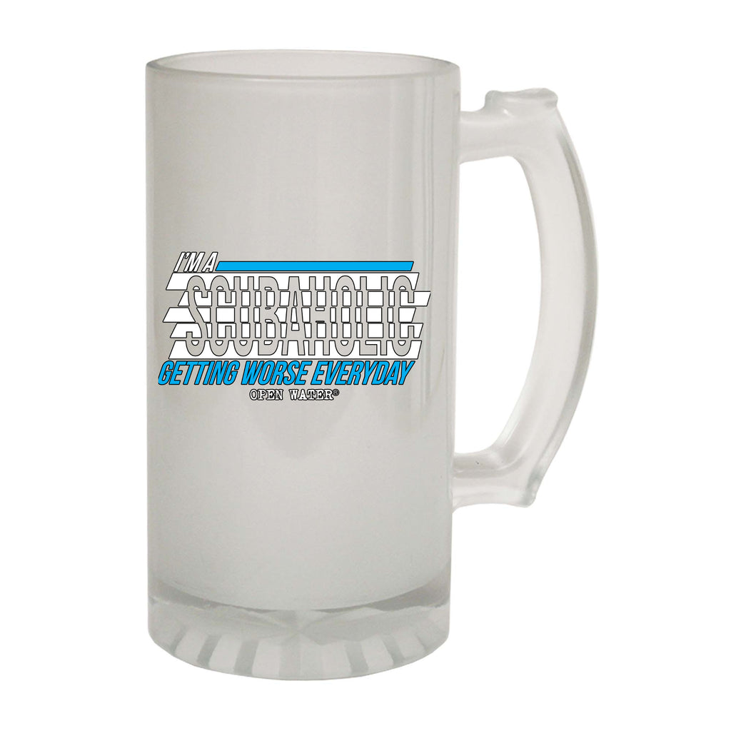 Ow Im A Scubaholic - Funny Beer Stein