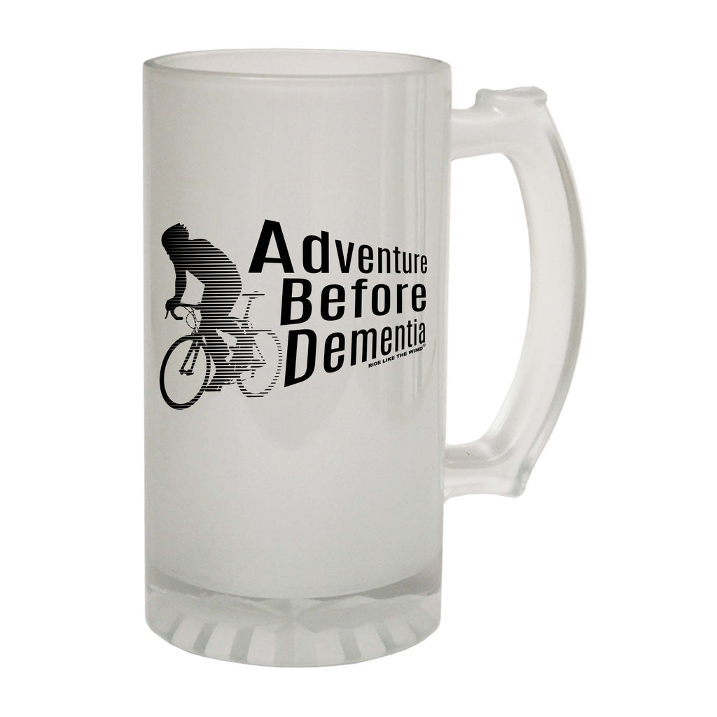 Rltw Adventure Before Dementia Cycling - Funny Beer Stein