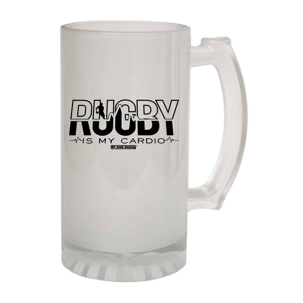 Uau Rugby Is My Cardio - Funny Beer Stein