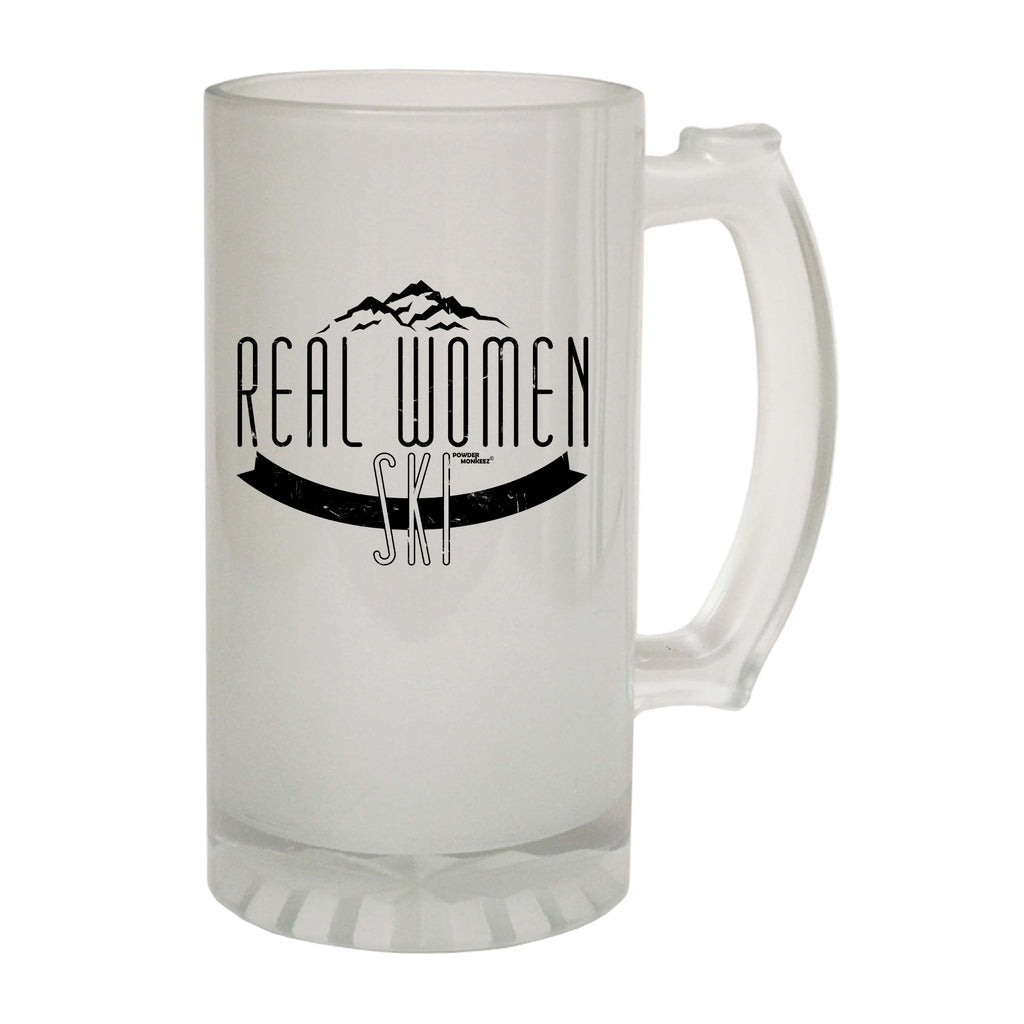 Pm Real Women Ski - Funny Beer Stein